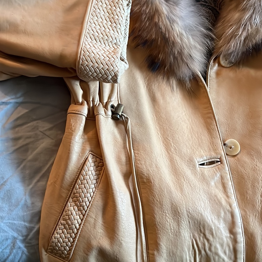 Vintage Leather Coat - Picture 6 of 11
